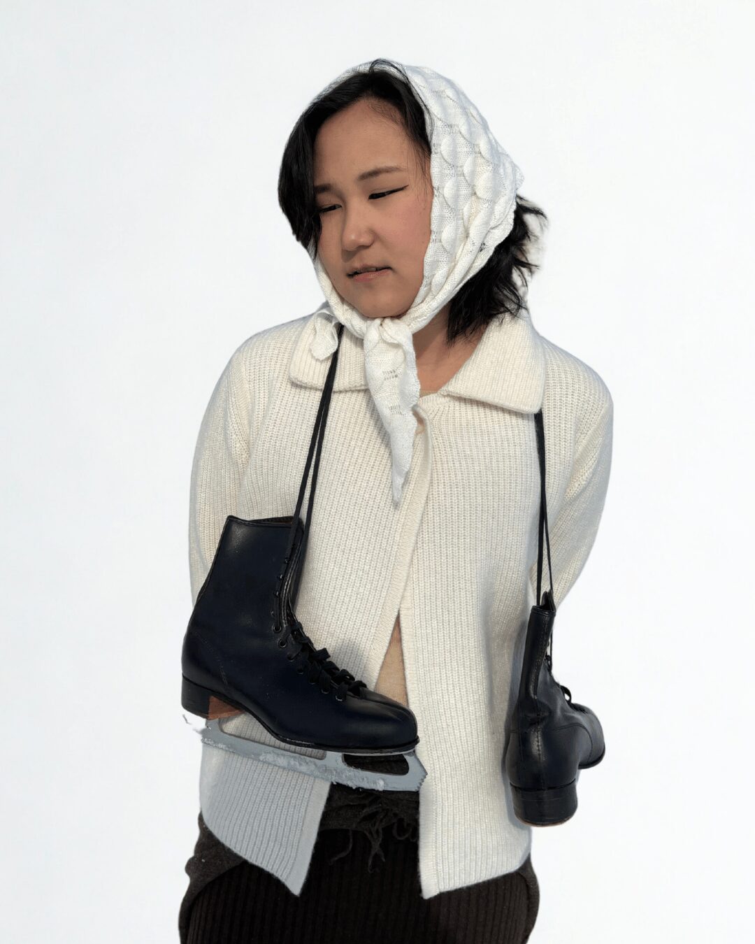 Cashmere Cardigan Poncho - image 6