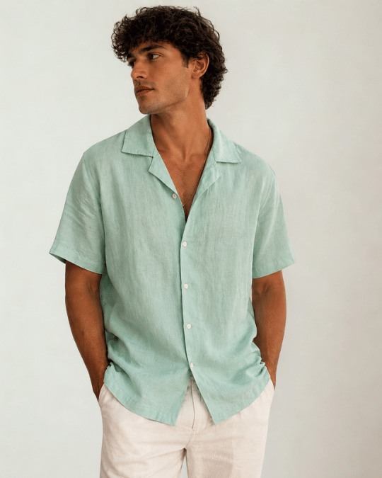 Men's Camp Collar Shirt - image 2
