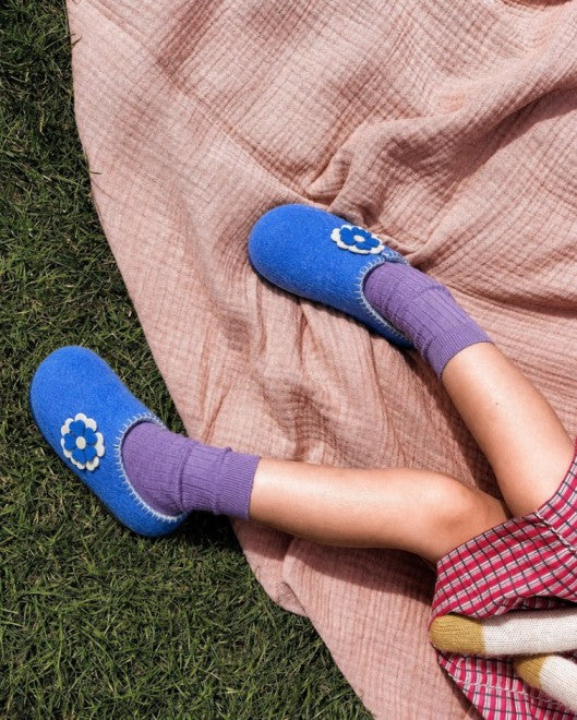 Handmade Mongolian Felted Wool Kid's Shoes