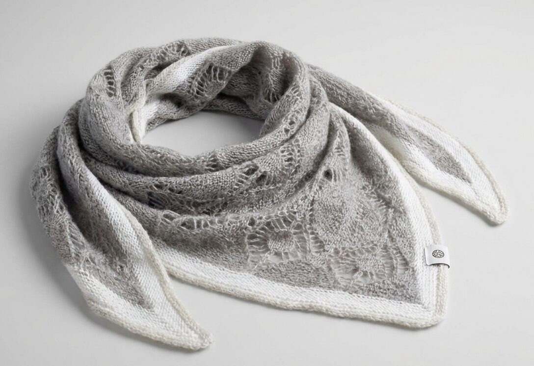 Mongolian Cashmere Triangle Scarf - image 2
