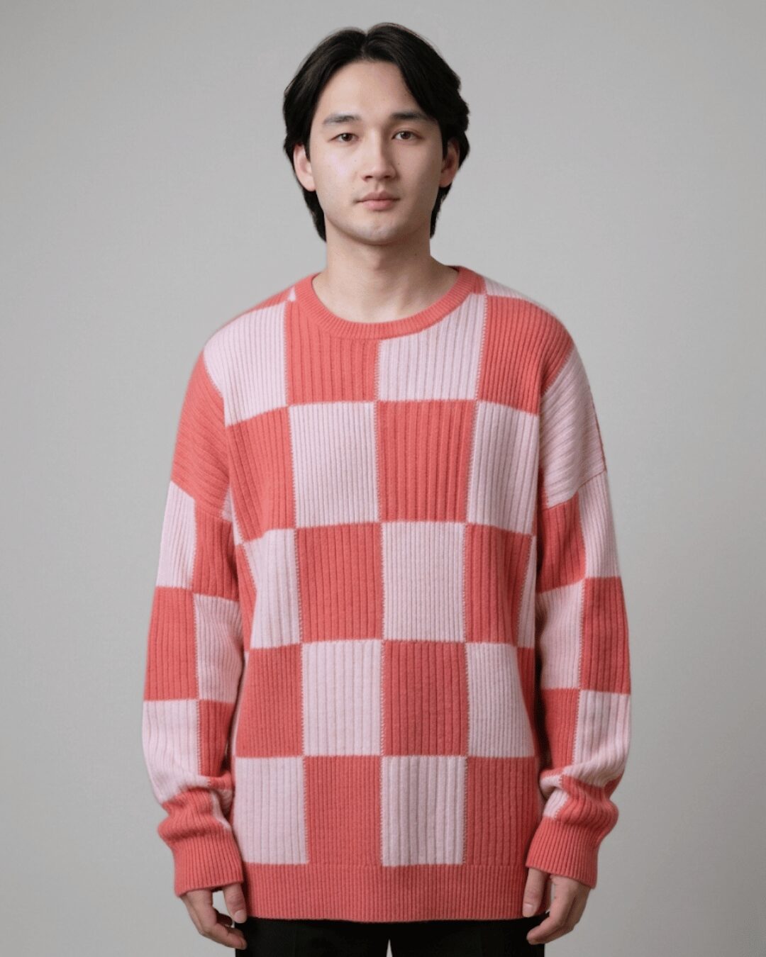 Artisan Checkered Cashmere Sweater - image 4