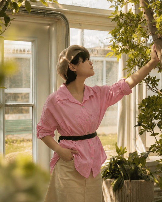 Eyelet Flower Blouse