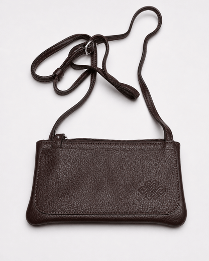 Classic Minimalist Leather Crossbody Pouch - image 3