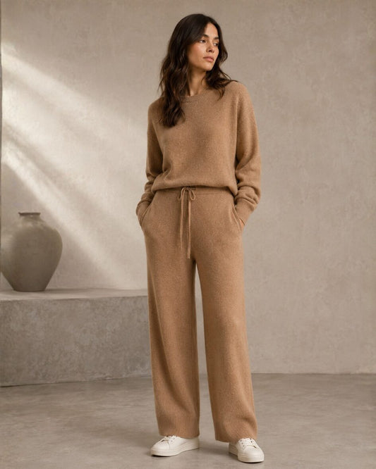 Cashmere Wide Leg Pants