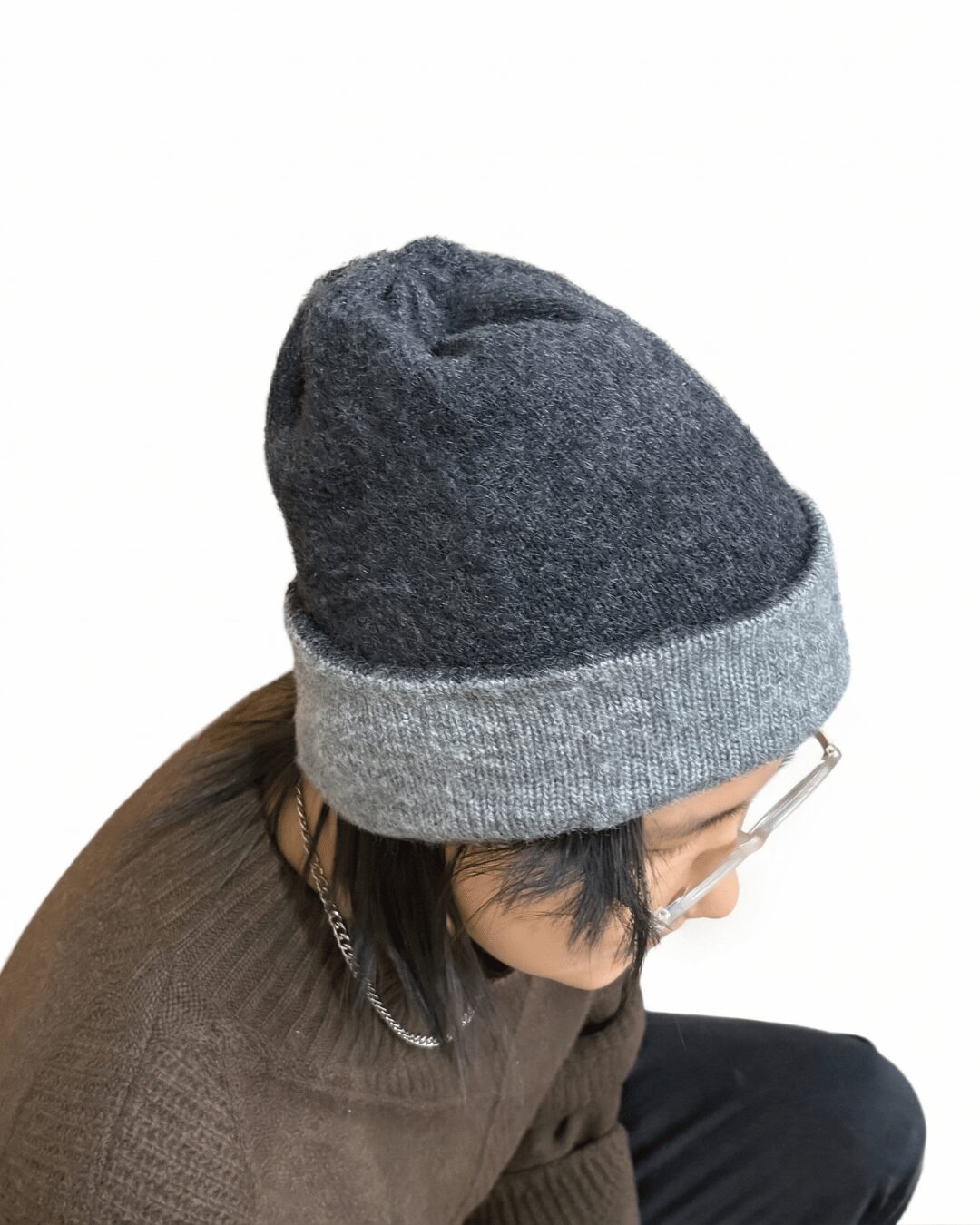 Reversible Alpaca Wool Beanie - image 2
