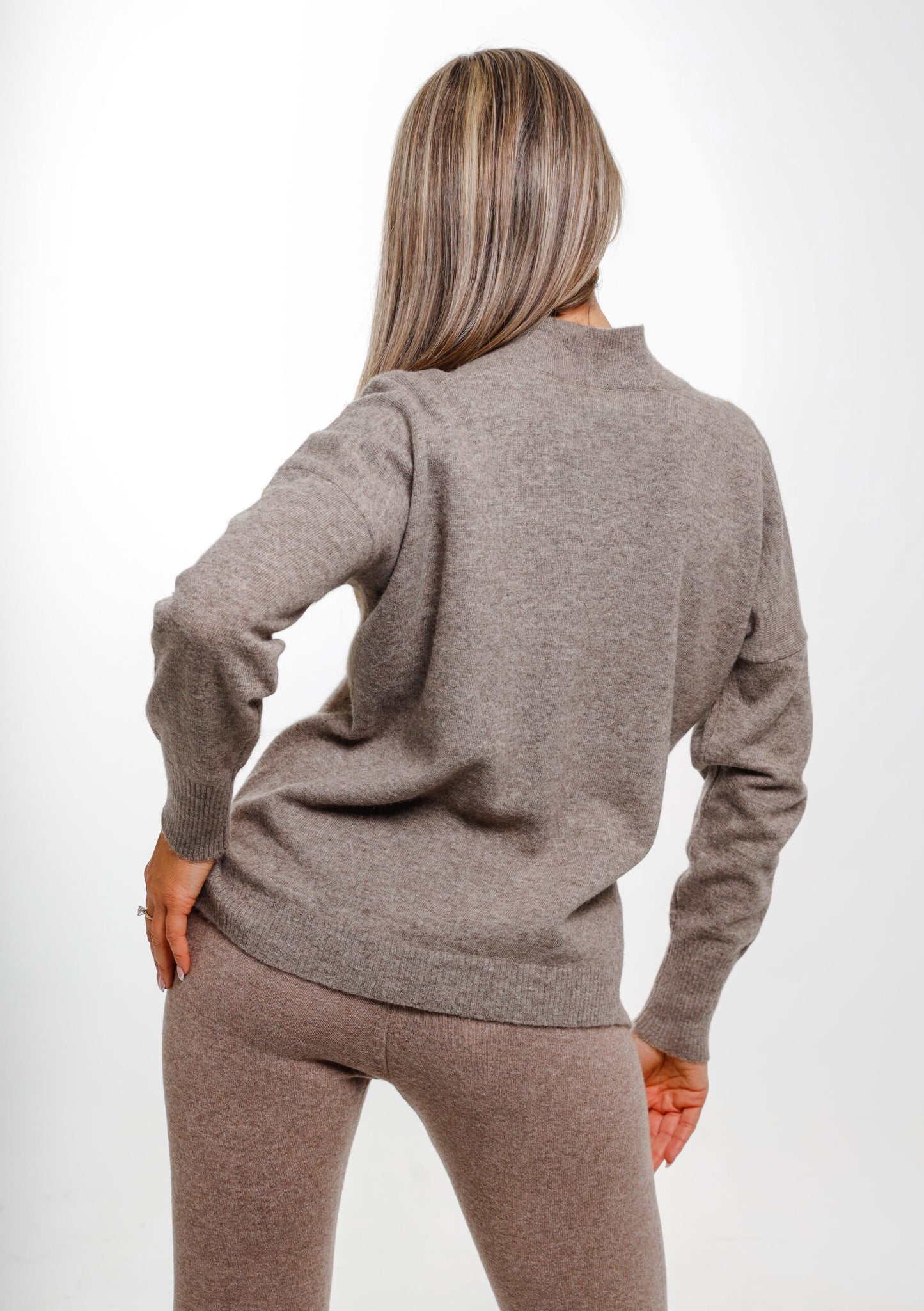 Women's Wool Mock Neck Pullover - image 4
