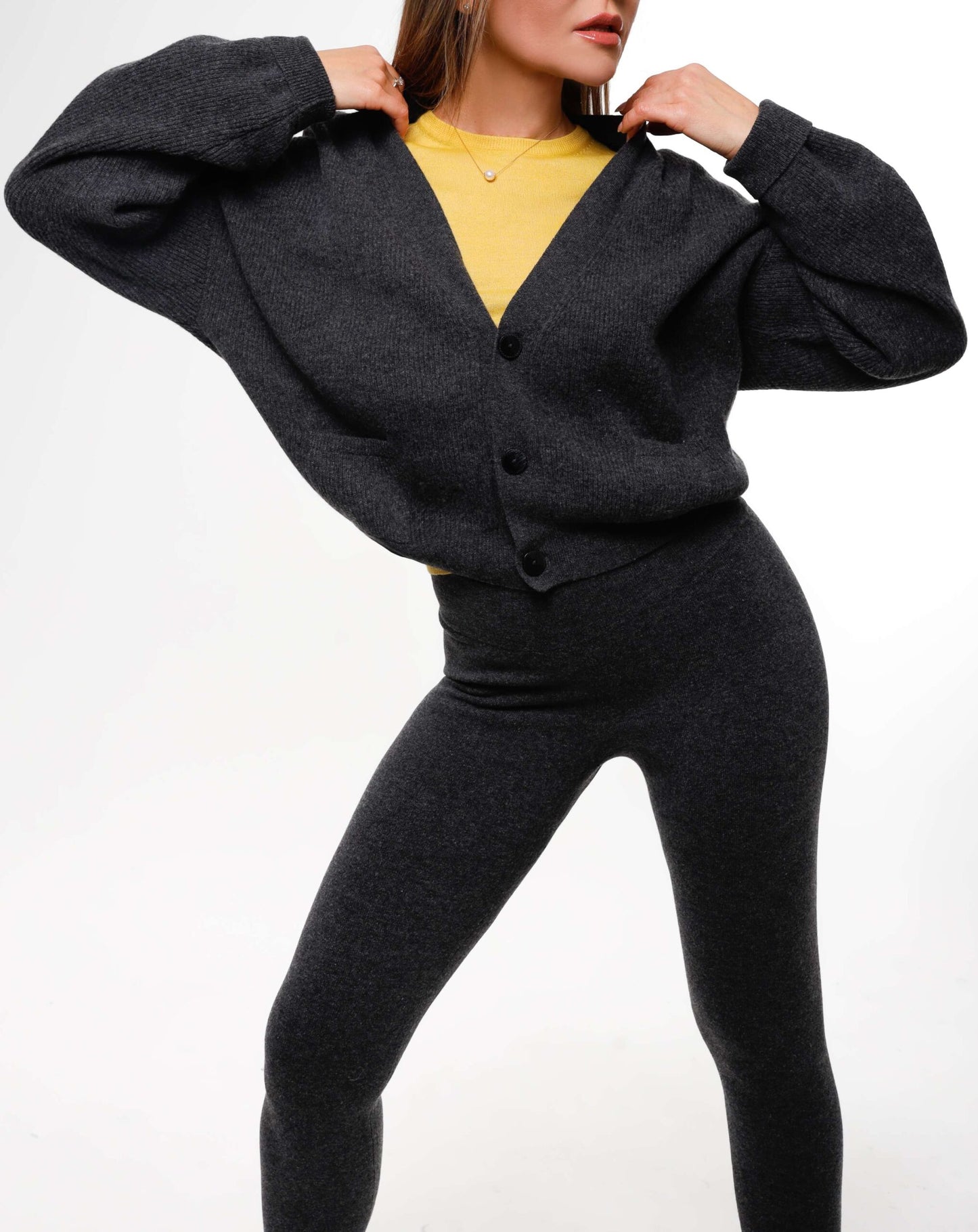 Merino Wool V-Neck Cardigan. - image 6