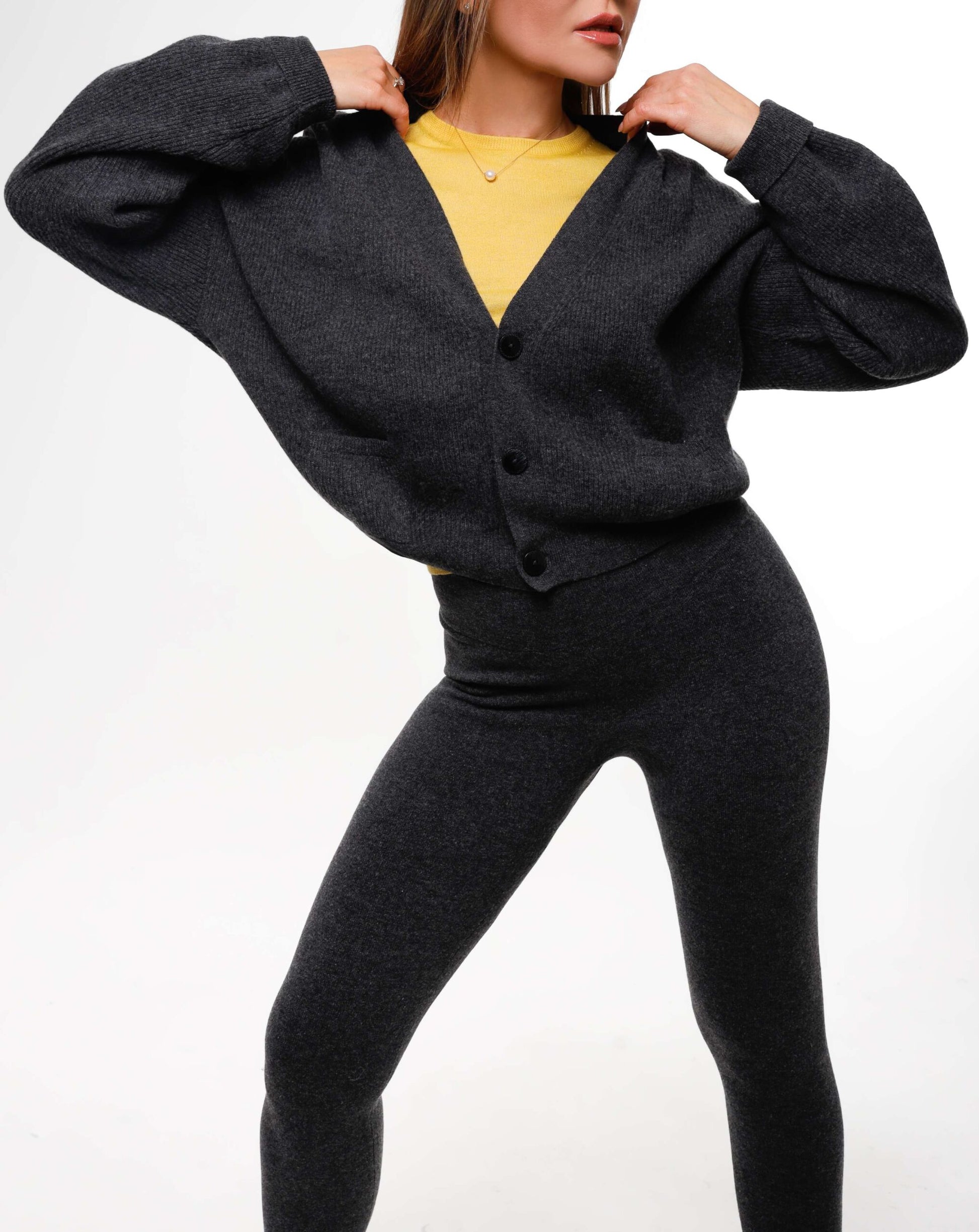 Merino Wool V-Neck Cardigan. - image 6