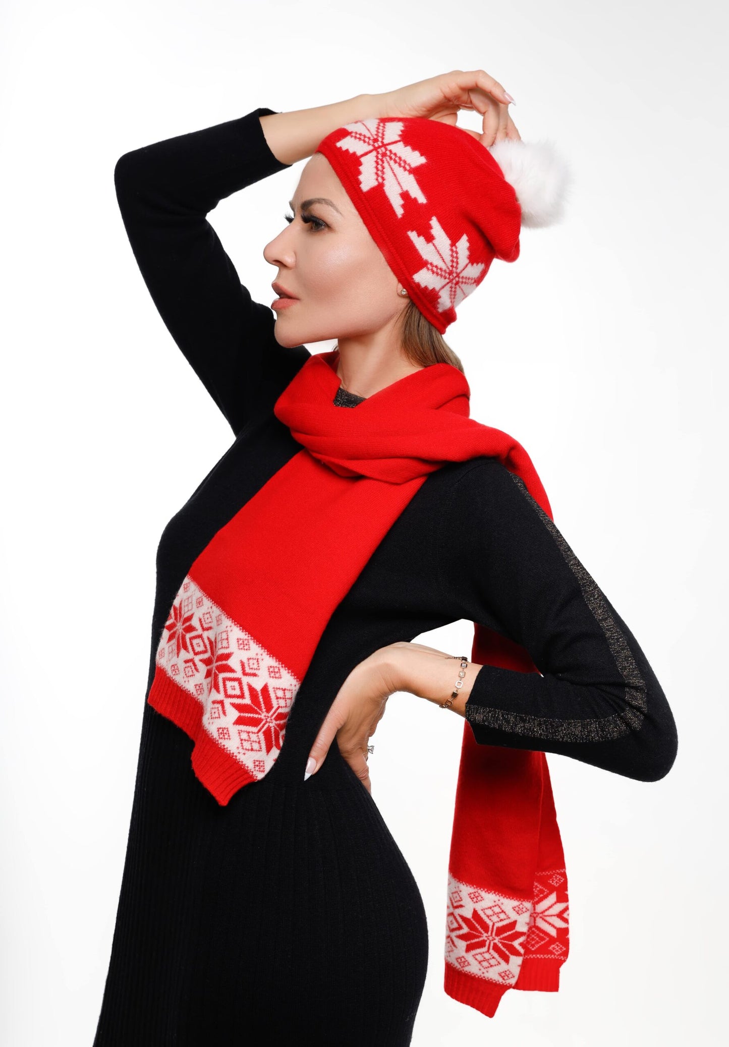 Cashmere Red Scarf