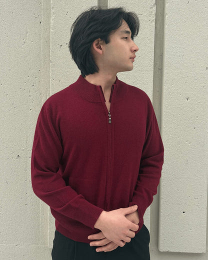 Cashmere Unisex Zip Cardigan - image 6
