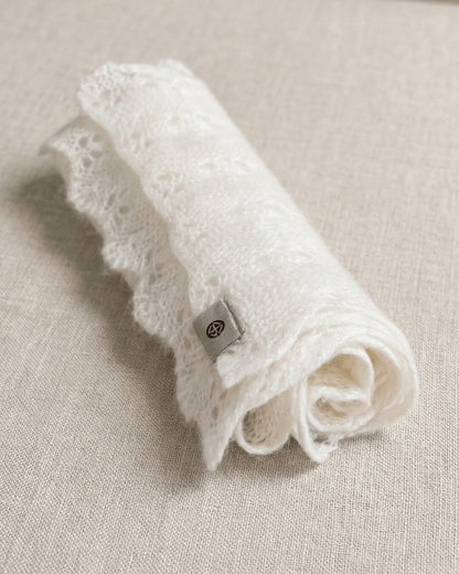 Altai Cashmere Lace Pointelle Scarf - image 5
