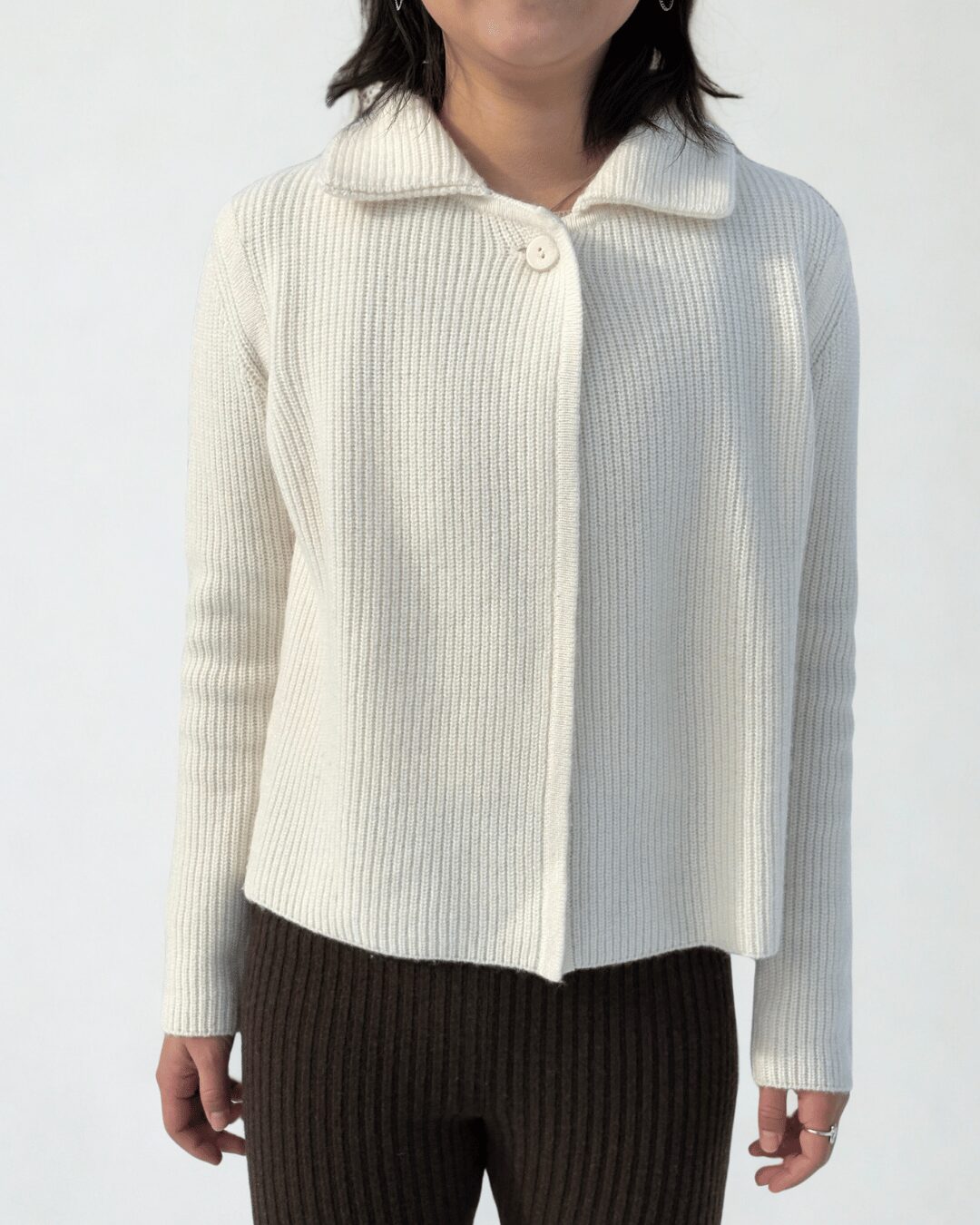 Cashmere Cardigan Poncho - image 3