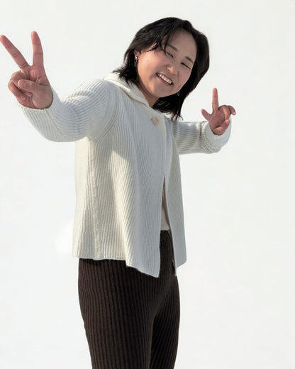 Cashmere Cardigan Poncho - image 2