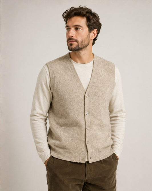 100% Mongolian Sheep Wool Vest