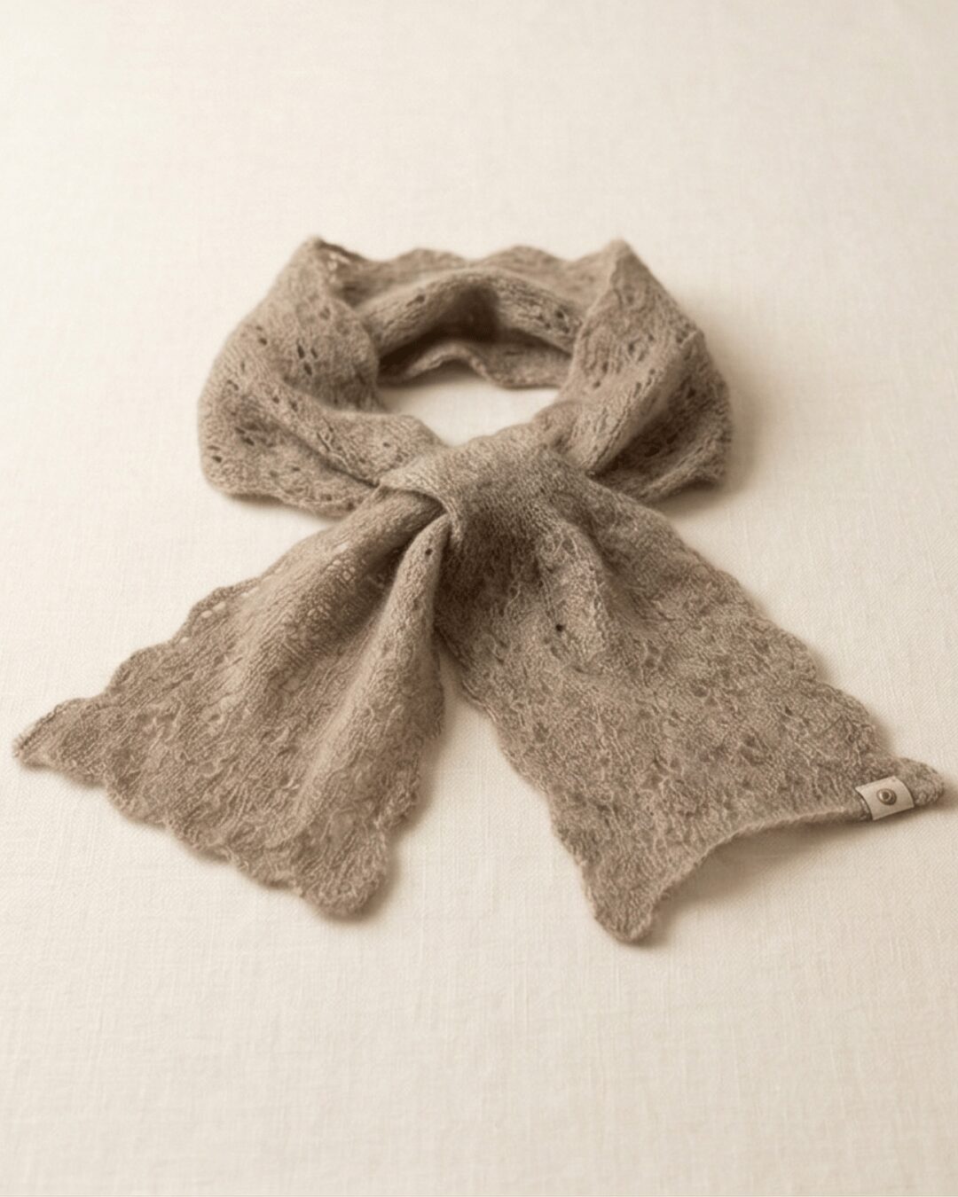 Altai Cashmere Lace Pointelle Scarf - image 2