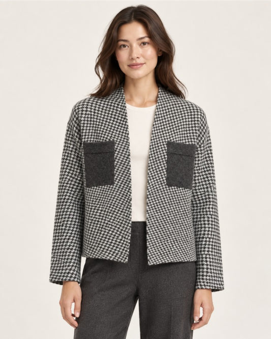 Reversible Mongolian Wool Jacquard Jacket