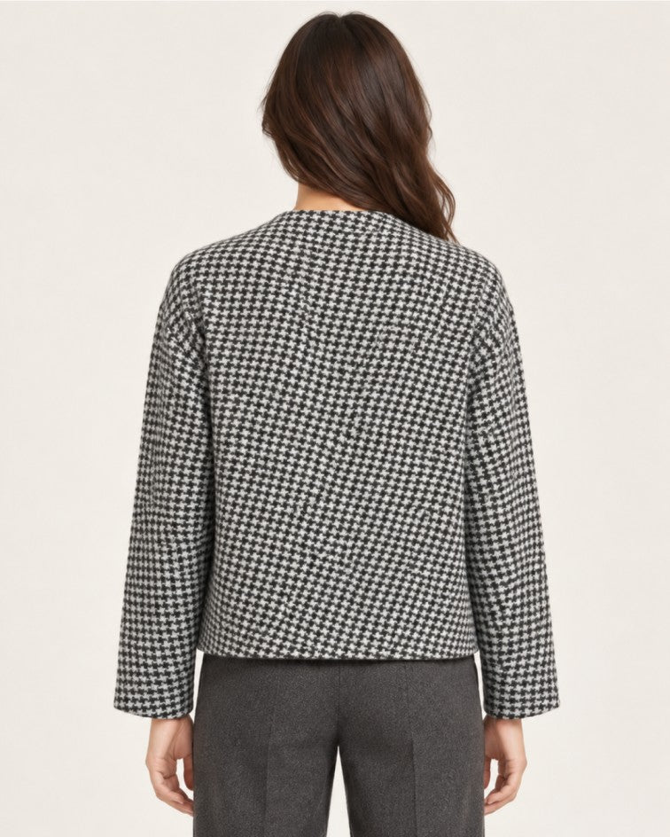 Reversible Mongolian Wool Jacquard Jacket