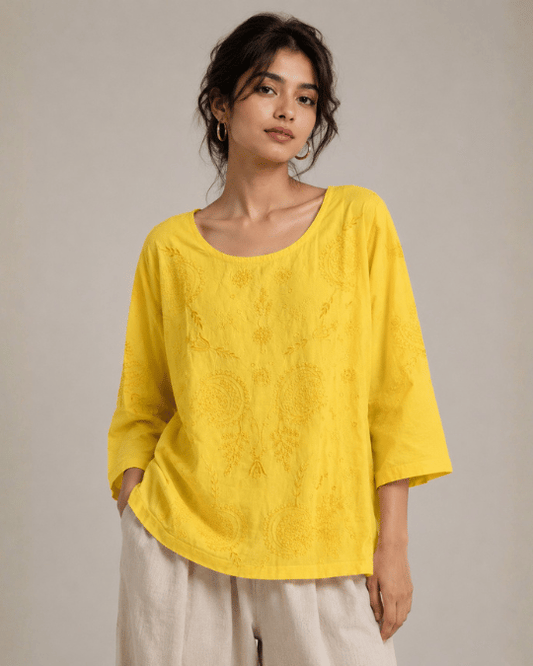 Embroidered Shirt With Sleeve