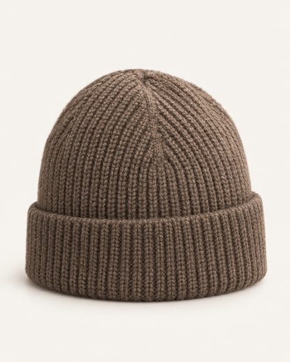 Mongolian Yak Down Ribbed Beanie