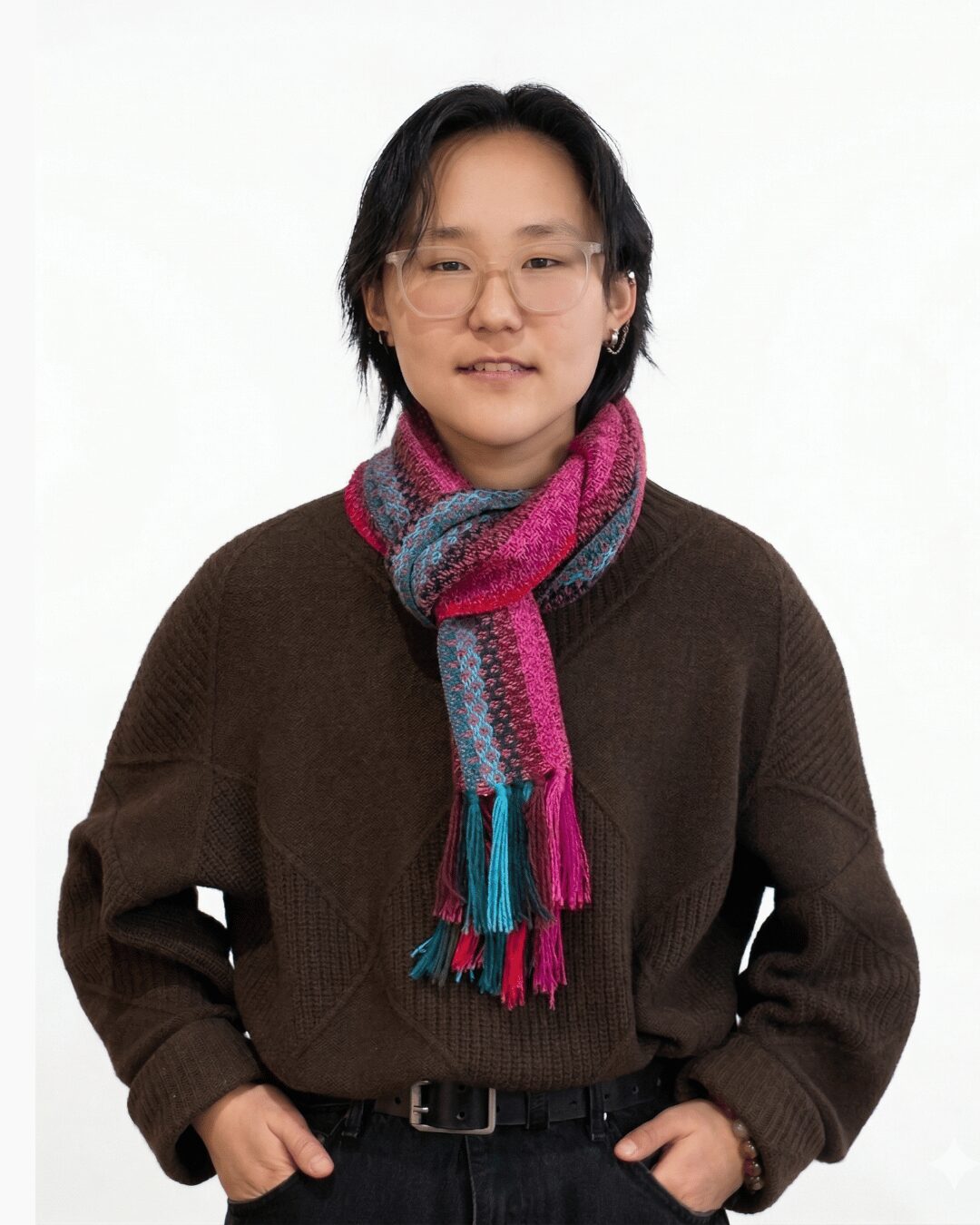 Multi color, Fun Alpaca Wool Scarves - image 3
