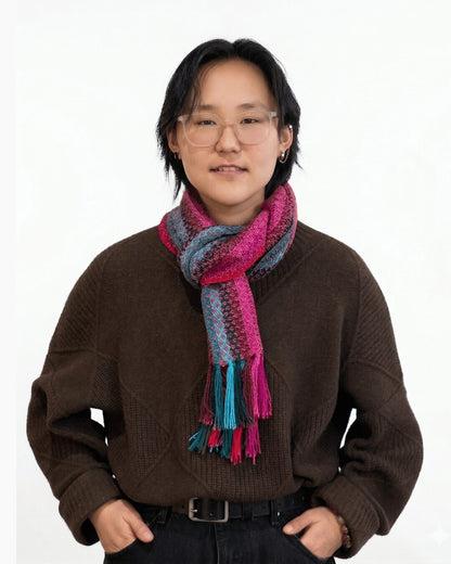 Multi color, Fun Alpaca Wool Scarves - image 3