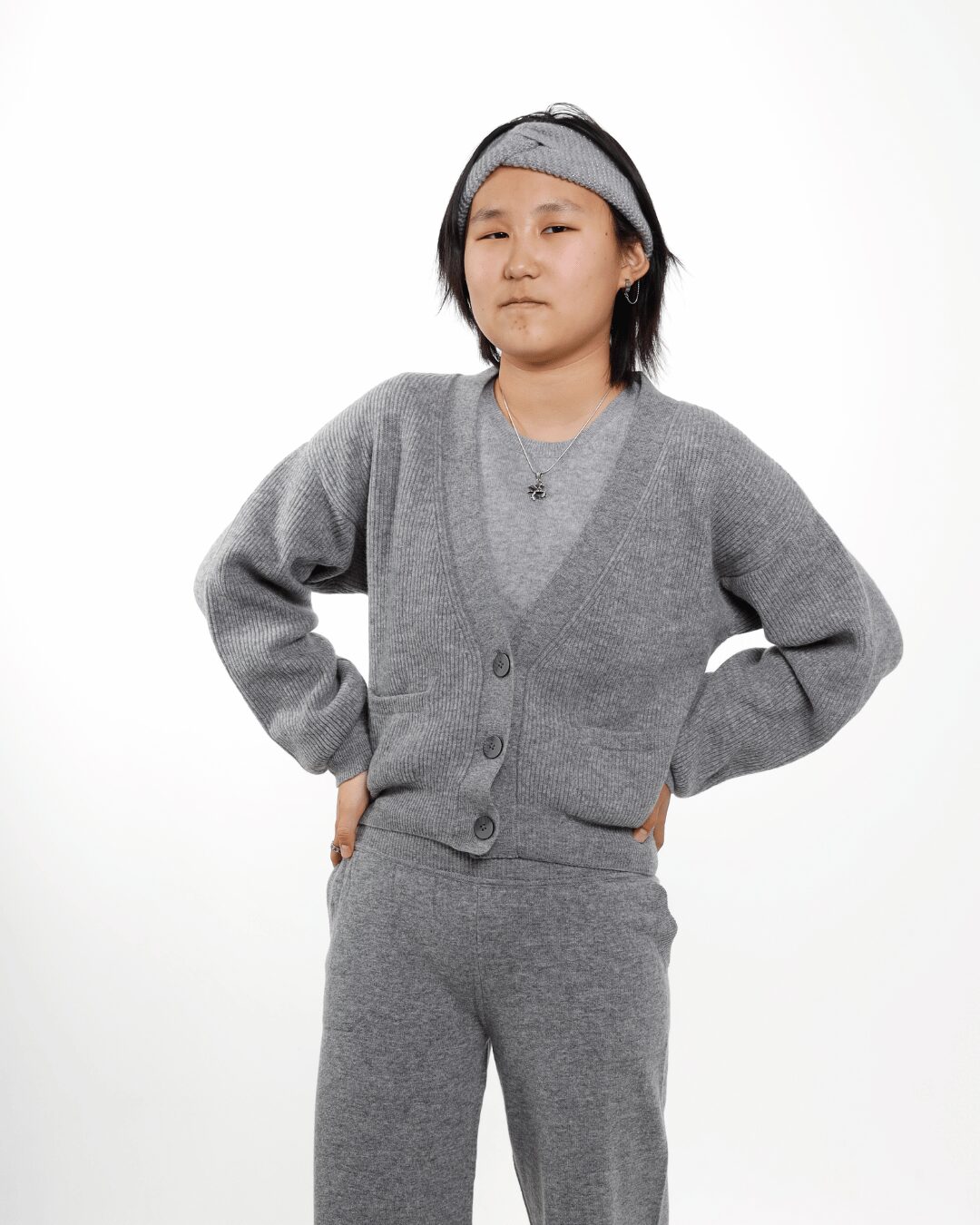 Merino Wool V-Neck Cardigan. - image 4