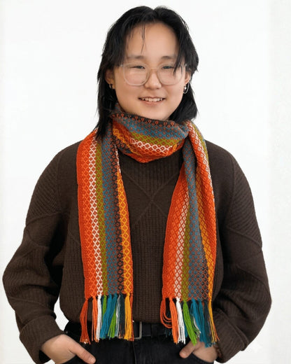 Multi color, Fun Alpaca Wool Scarves - image 4