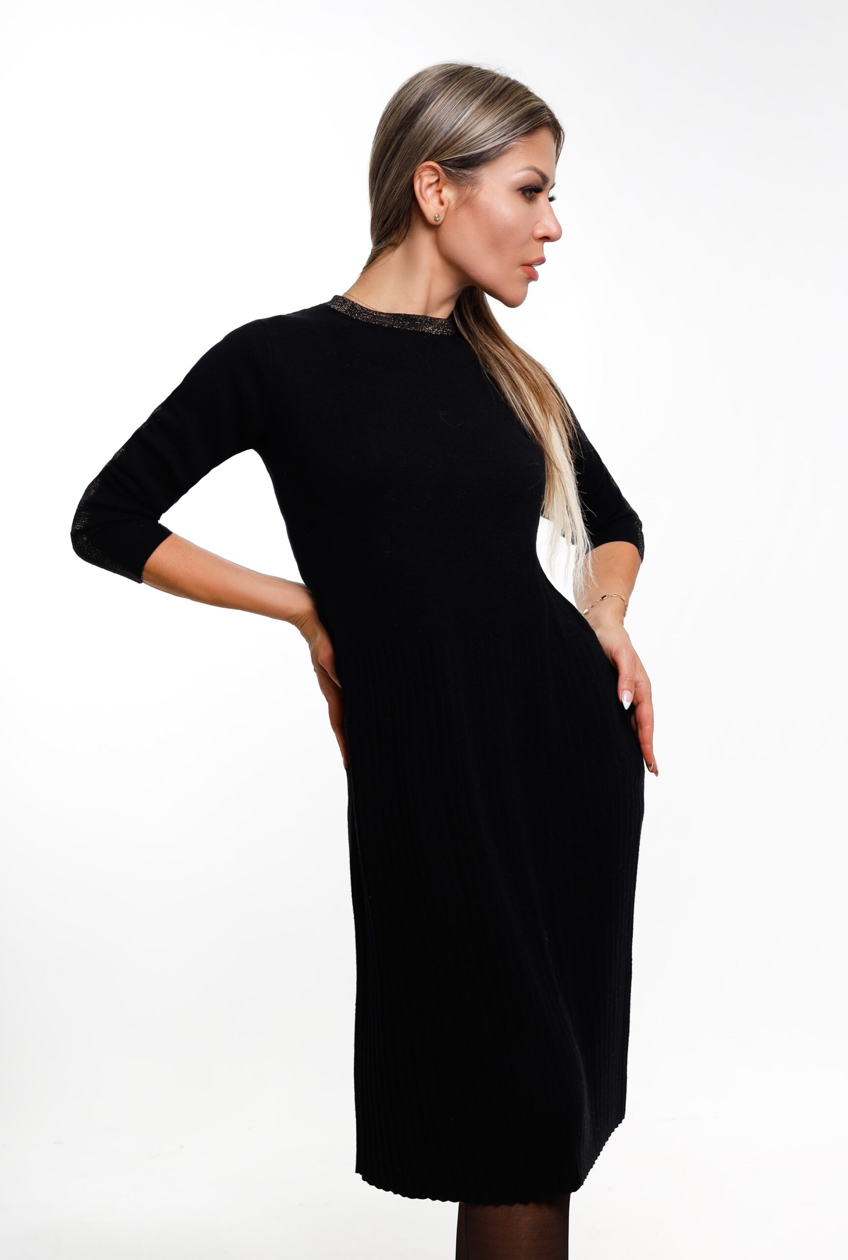 Silk Cashmere Dress - image 3