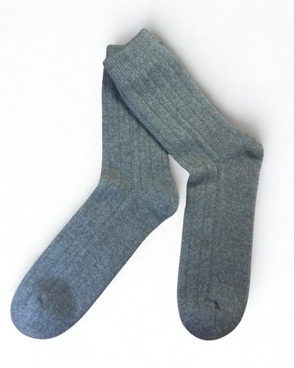 Classic Cashmere Ribbed Socks - image 6