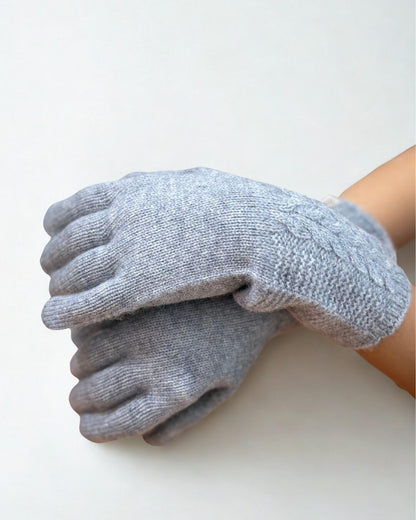 Classic Knit Cashmere Gloves - image 3