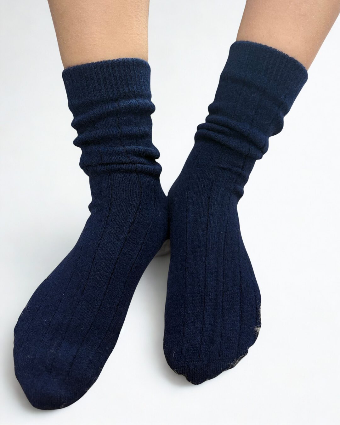 Classic Cashmere Ribbed Socks