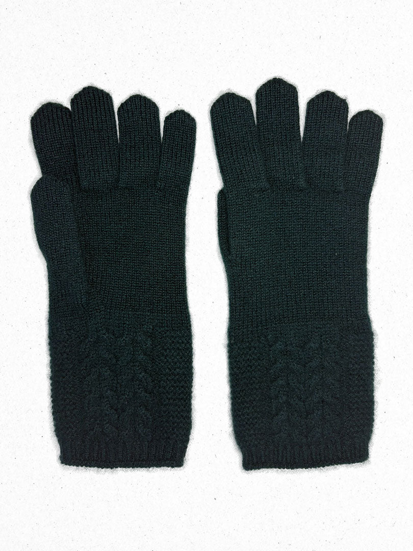 Classic Knit Cashmere Gloves - image 6