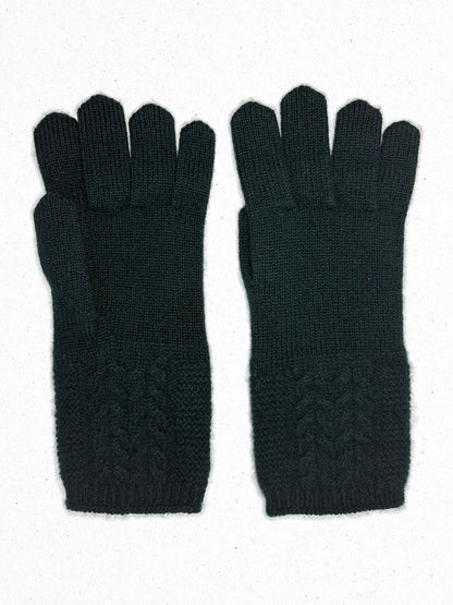 Classic Knit Cashmere Gloves - image 6