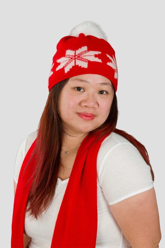 Classic Cashmere Red Toque
