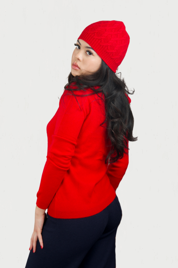 Classic Women V-Neck Cardigan - image 3