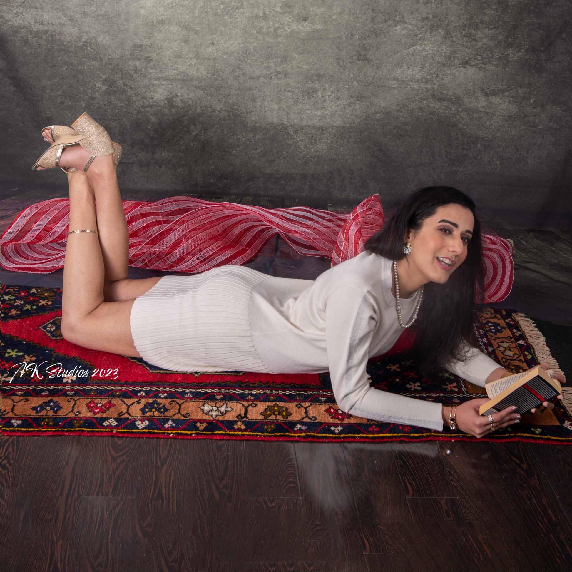 Silk Cashmere Dress - image 2