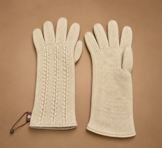 Cashmere Cable Pattern Gloves