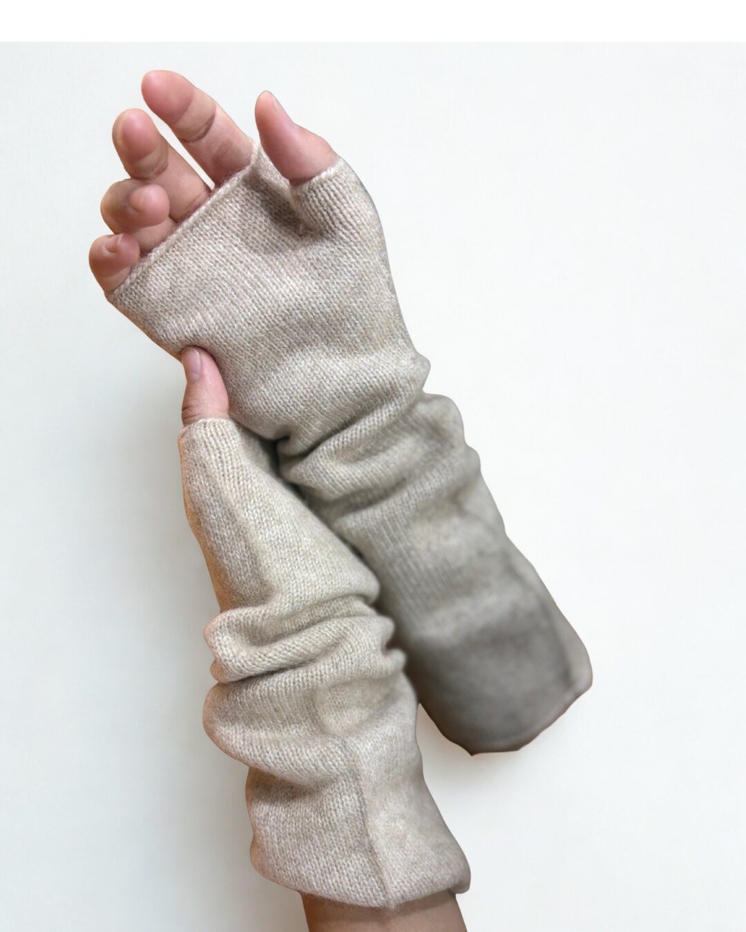 Cashmere Fingerless Gloves - image 12