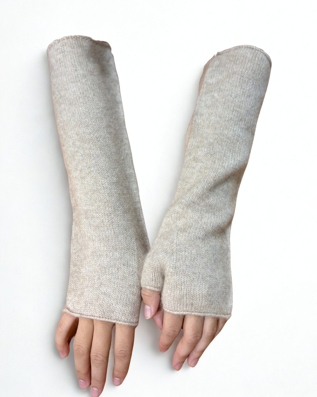 Cashmere Fingerless Gloves - image 13