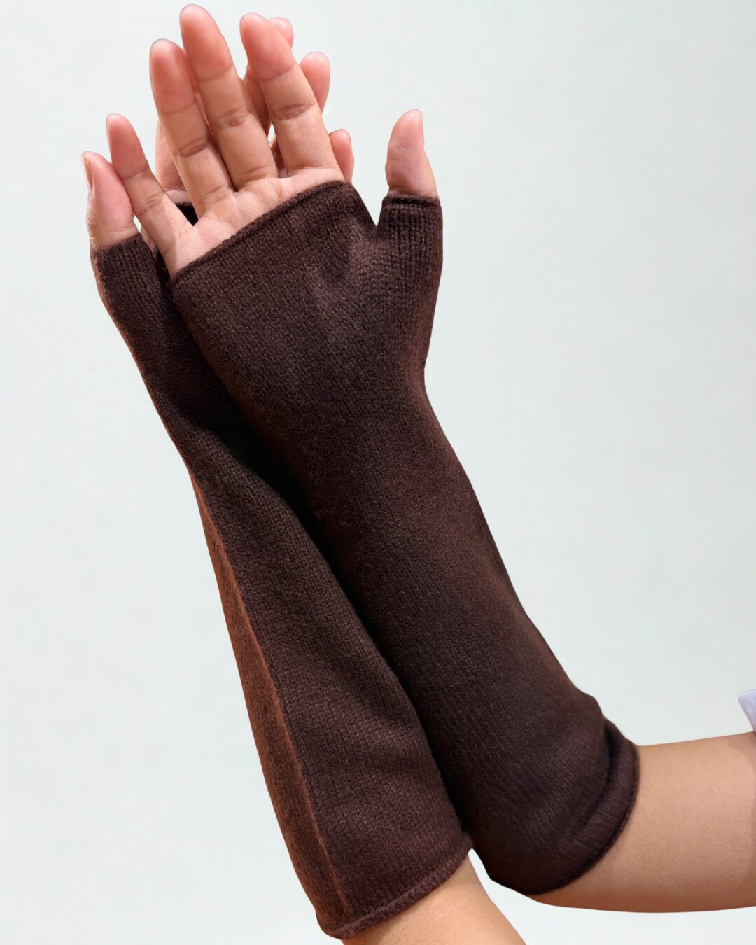 Cashmere Fingerless Gloves - image 8