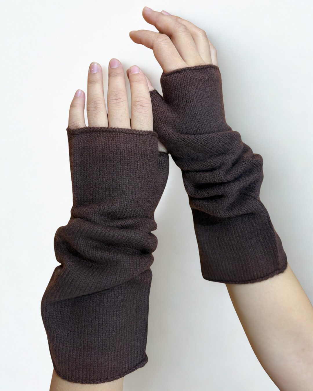 Cashmere Fingerless Gloves - image 9