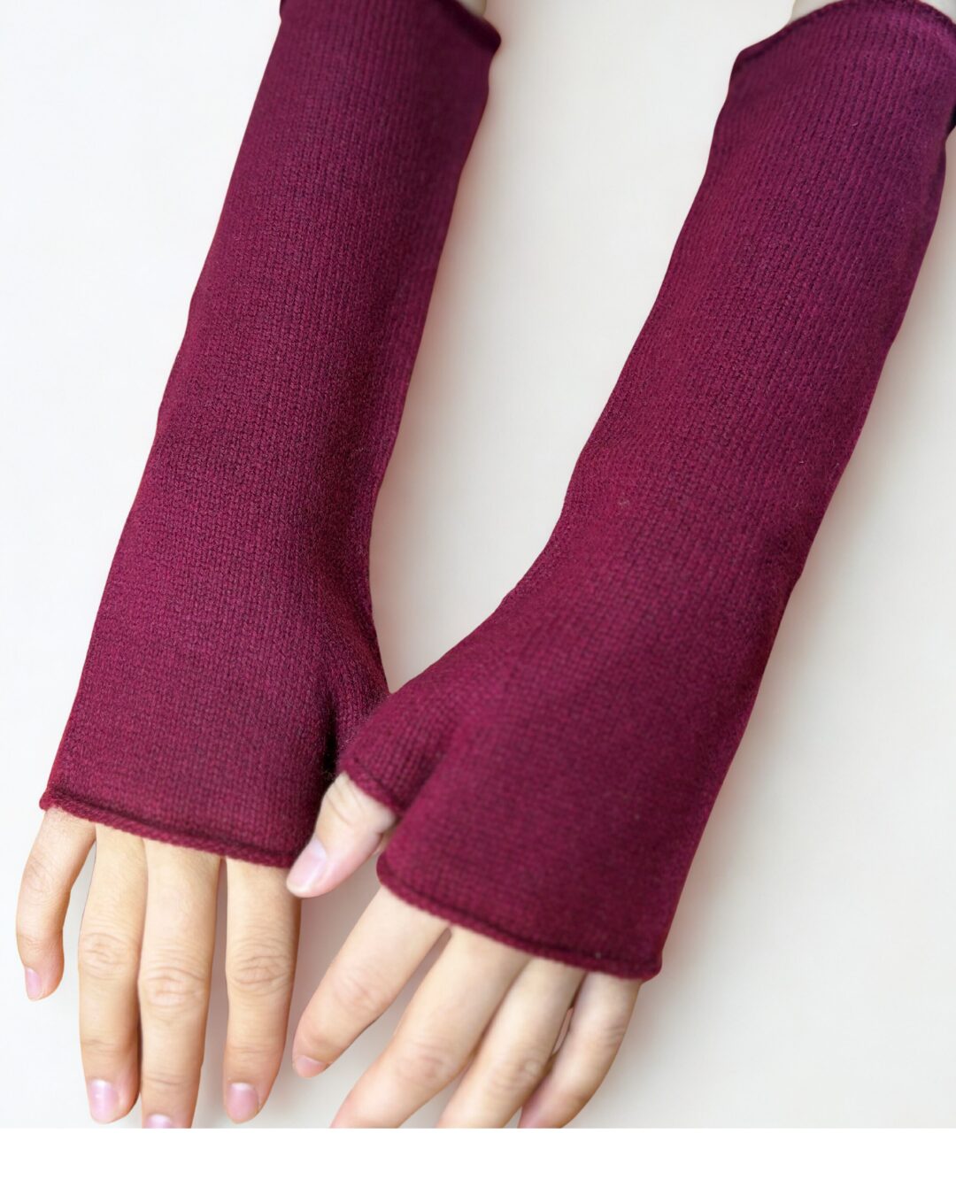 Cashmere Fingerless Gloves - image 5