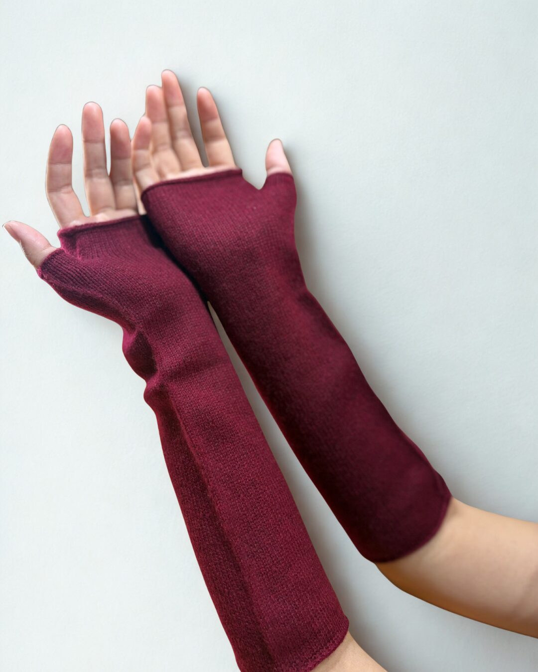 Cashmere Fingerless Gloves - image 4