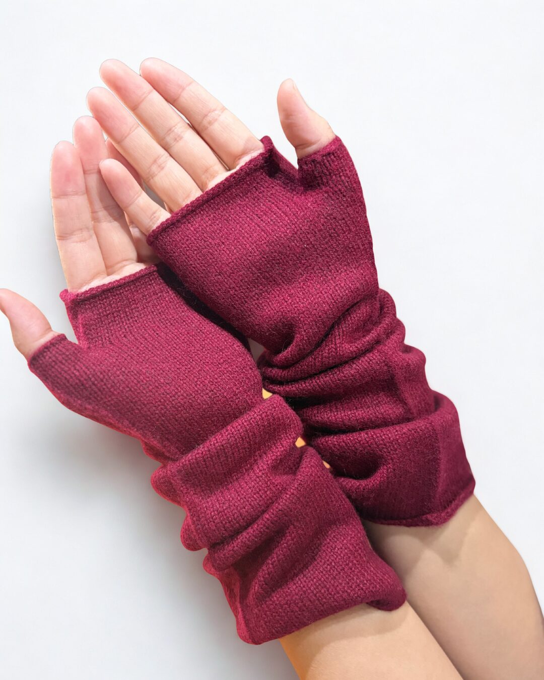 Cashmere Fingerless Gloves - image 6