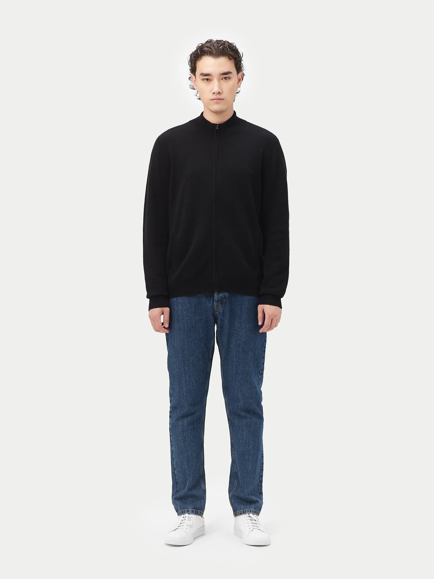 Cashmere Cardigan Men Zip - image 6