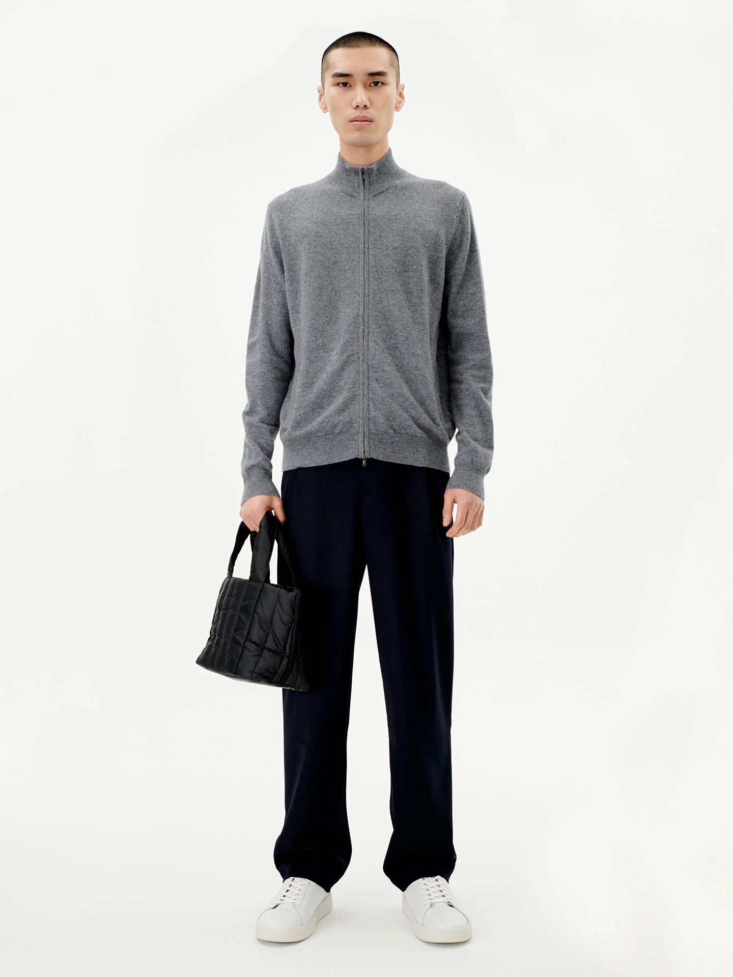 Cashmere Cardigan Men Zip - image 9