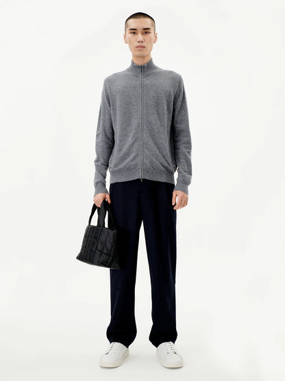 Cashmere Cardigan Men Zip - image 9