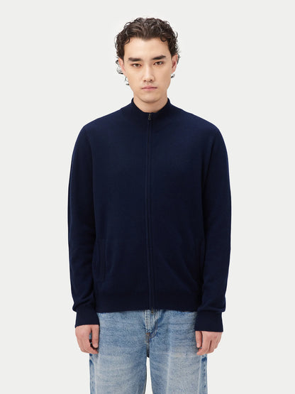 Cashmere Cardigan Men Zip - image 4