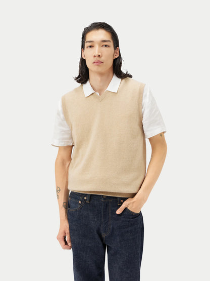 Men Cashmere Vest - image 2