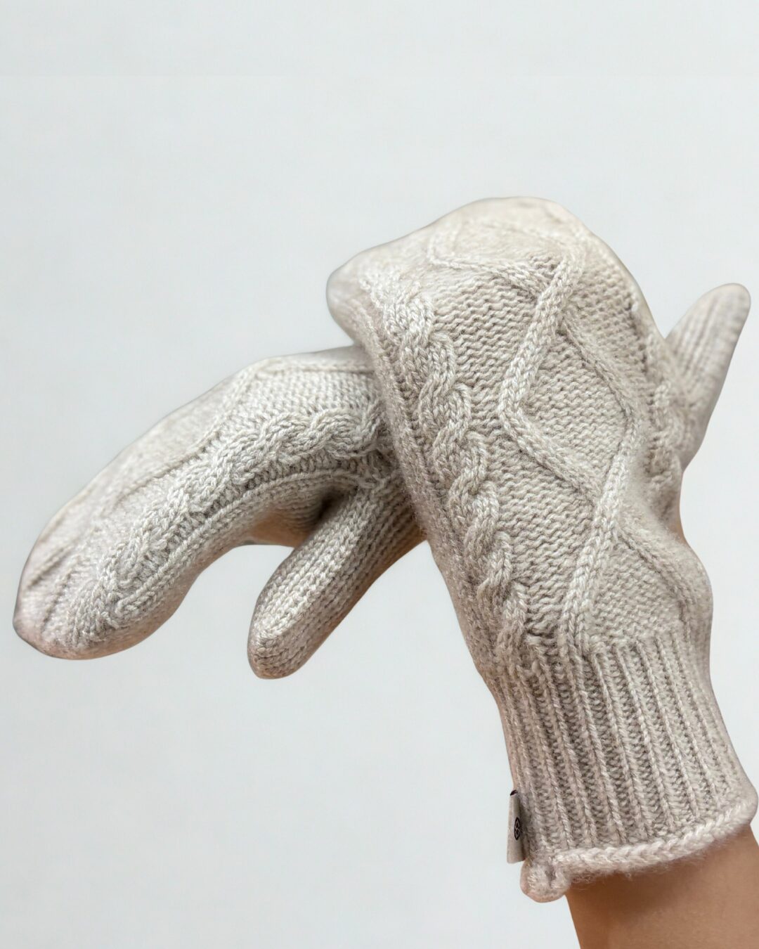Cashmere Knit Mittens - image 3